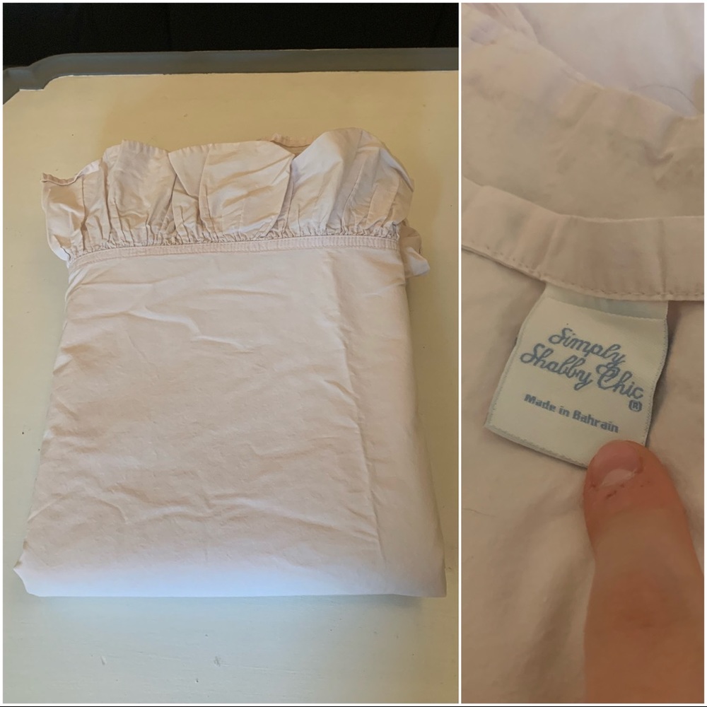 Simply Shabby Chic Queen Ruffle Flat Sheet